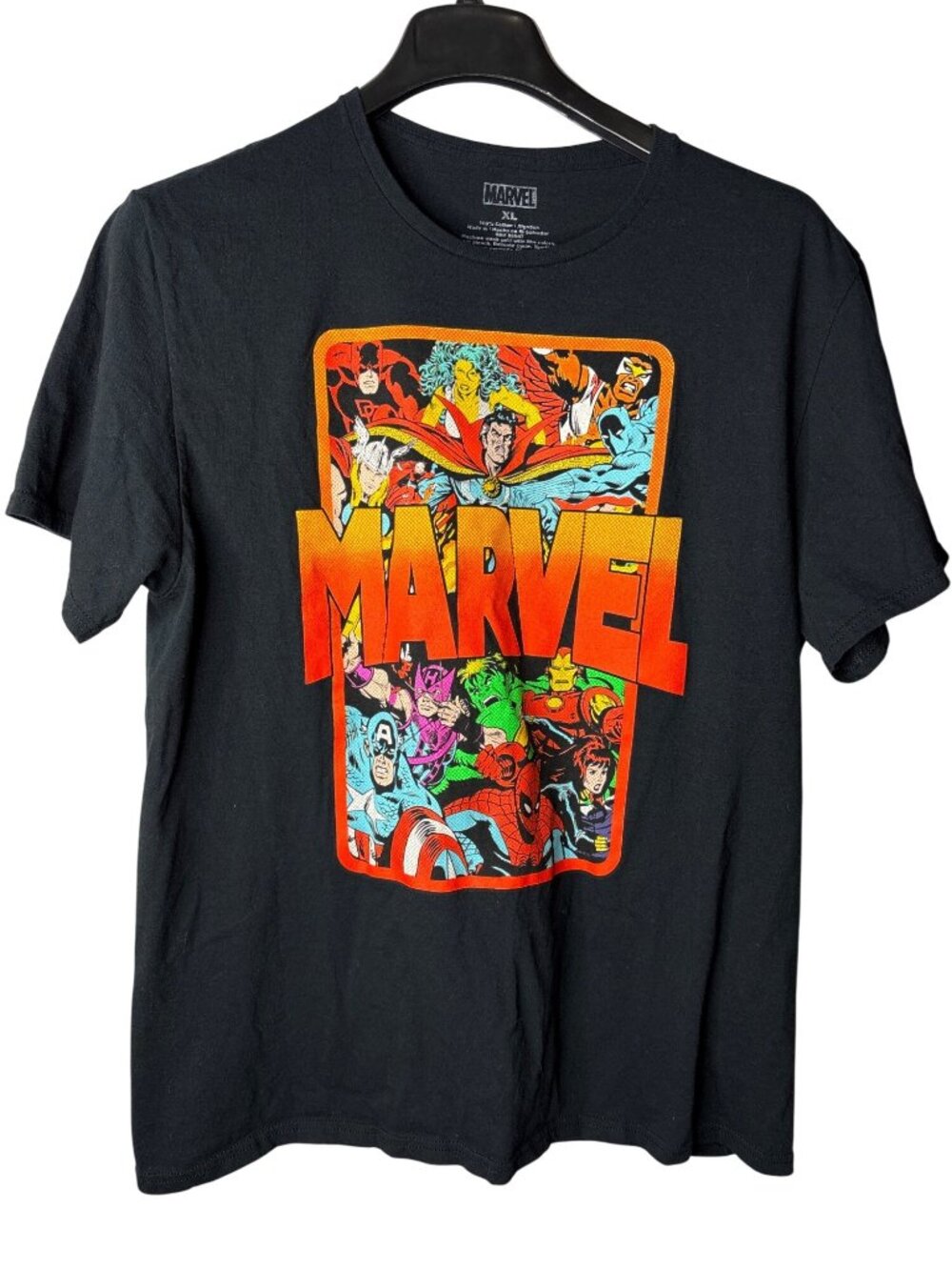 Marvel Mens Graphic T-Shirt Size XL Superheroes Avengers Cotton